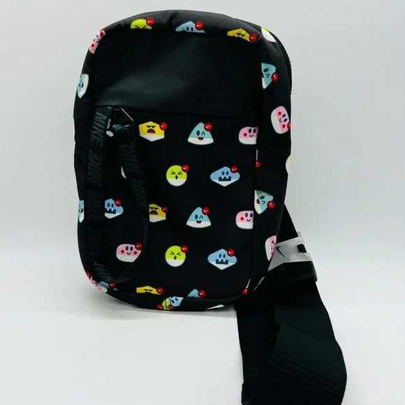 Nike Kids Black Sling Bag with Colorful Emoji Print Like New - Picture 13 of 13